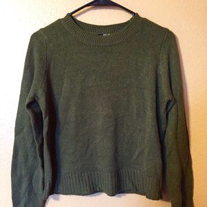 Dark Green Knit H&M Sweater